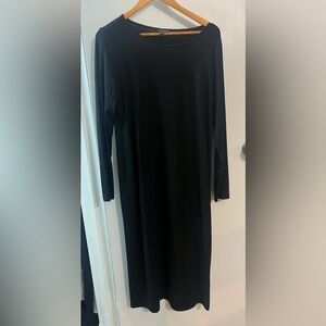 Eileen Fisher Black Long Sleeve Dress Size M